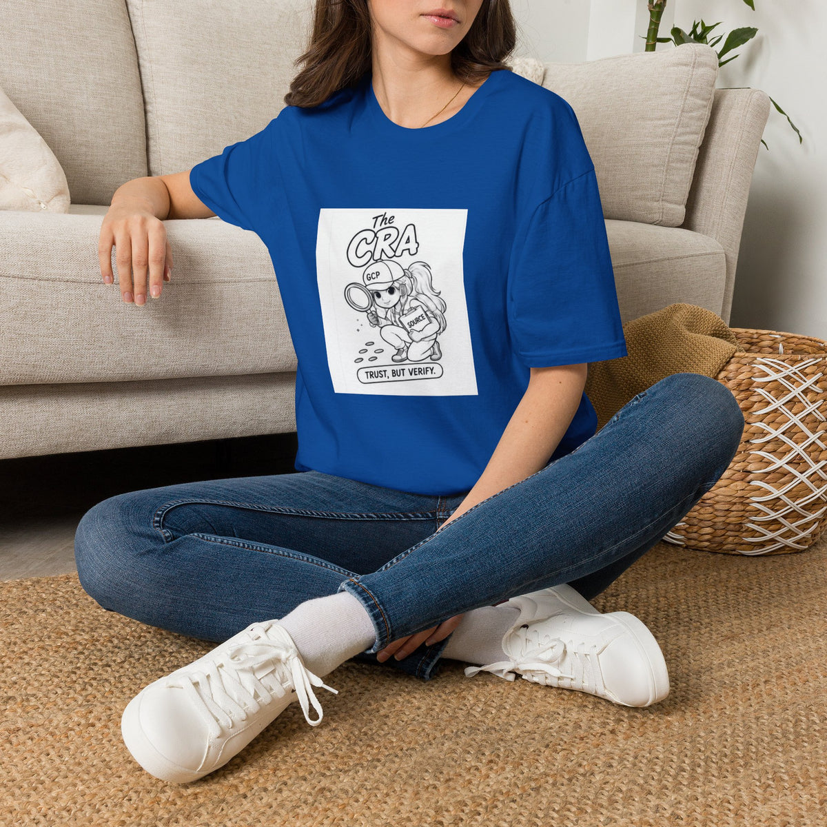 Detective Crew T‑Shirt – “The CRA” Vintage Cartoon Magnifying Glass Design