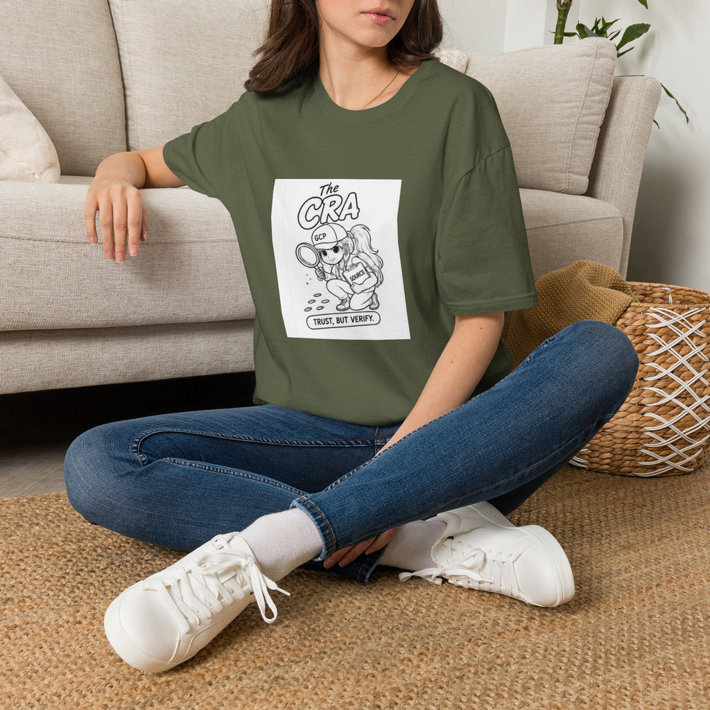 Detective Crew T‑Shirt – “The CRA” Vintage Cartoon Magnifying Glass Design