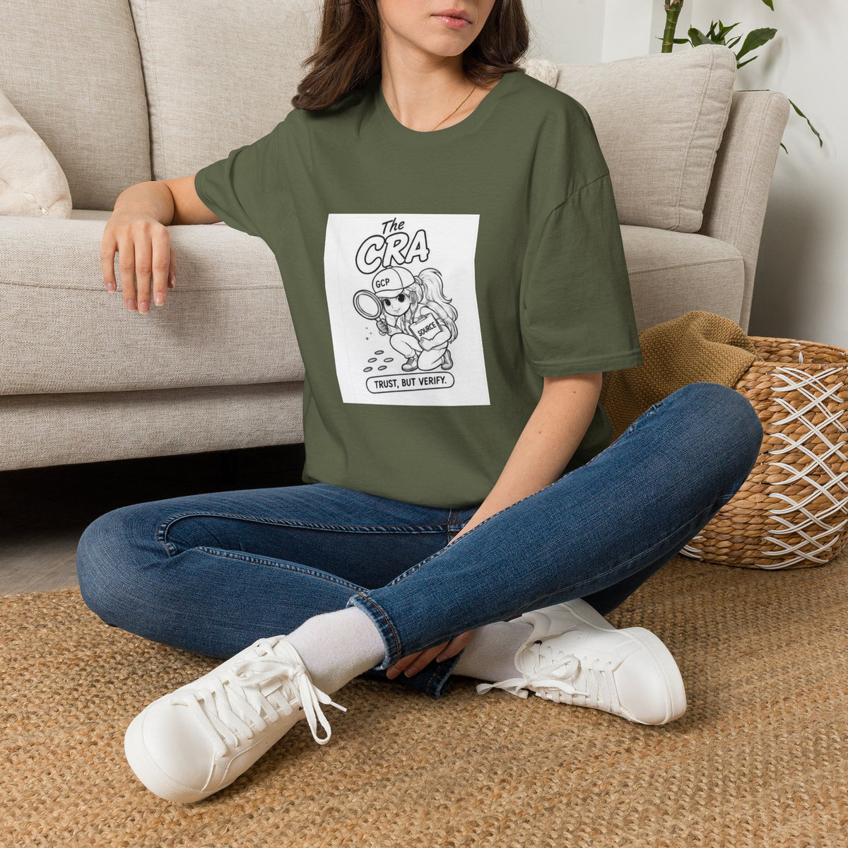 Detective Crew T‑Shirt – “The CRA” Vintage Cartoon Magnifying Glass Design