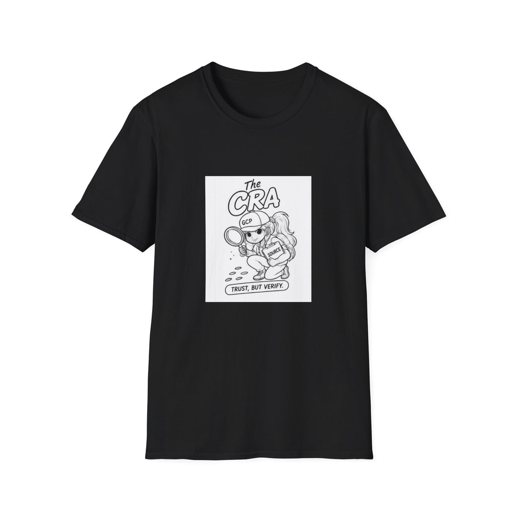 Detective Crew T‑Shirt – “The CRA” Vintage Cartoon Magnifying Glass Design