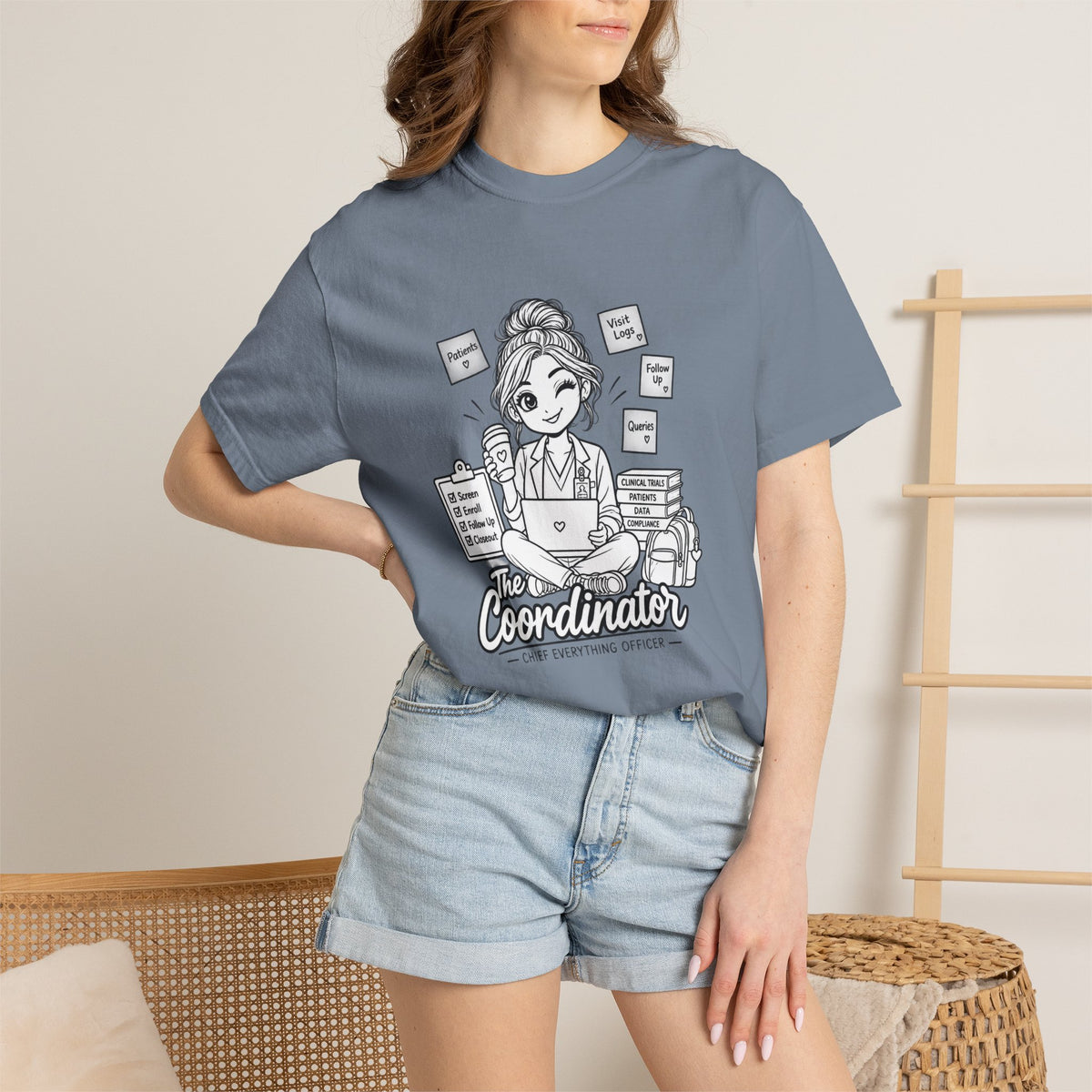 Coordinator T-Shirt — "The Coordinator: Chief Everything Officer" Cute Planner Graphic Tee for Organizers, Event Planners & Office Staff